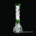 New Design 14 Inches mushroom sandblasted Beaker Hookah Glass Smoking Water Pipe